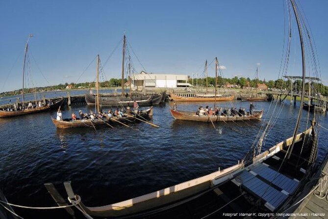 Cathedral ,Viking ships Tour, Palace and Castle (April) - Viking Ship Museum by the Roskilde fjord: reconstructed ships and April indoor viewing