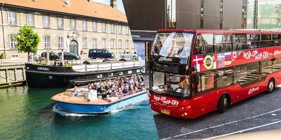 Copenhagen: Hop-On Hop-Off Bus Tour with Boat Tour Option - The boat tour option from Nyhavn: canals, harbor views, and the Little Mermaid angle