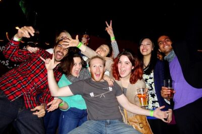 Party Pub Crawl Copenhagen - Meeting at Bar Celona: Starting Easy in Central Copenhagen